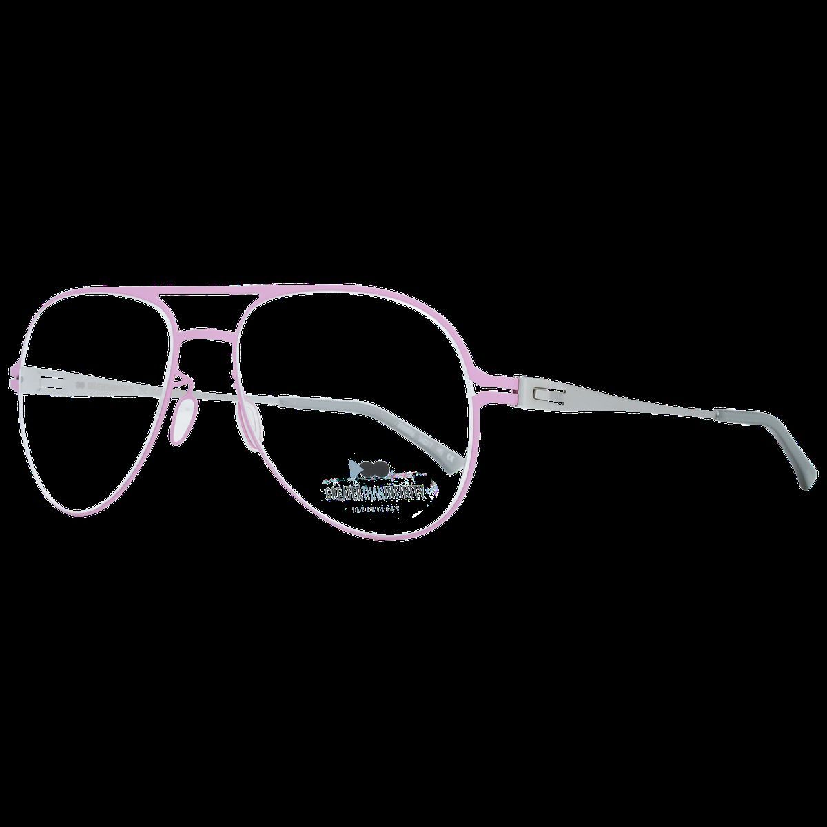 Schmale Metallbrillenfassung im Aviator-Stil