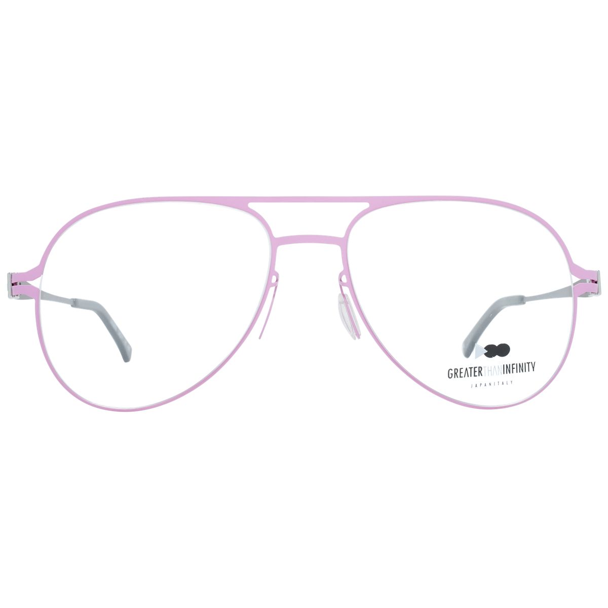 Schmale Metallbrillenfassung im Aviator-Stil
