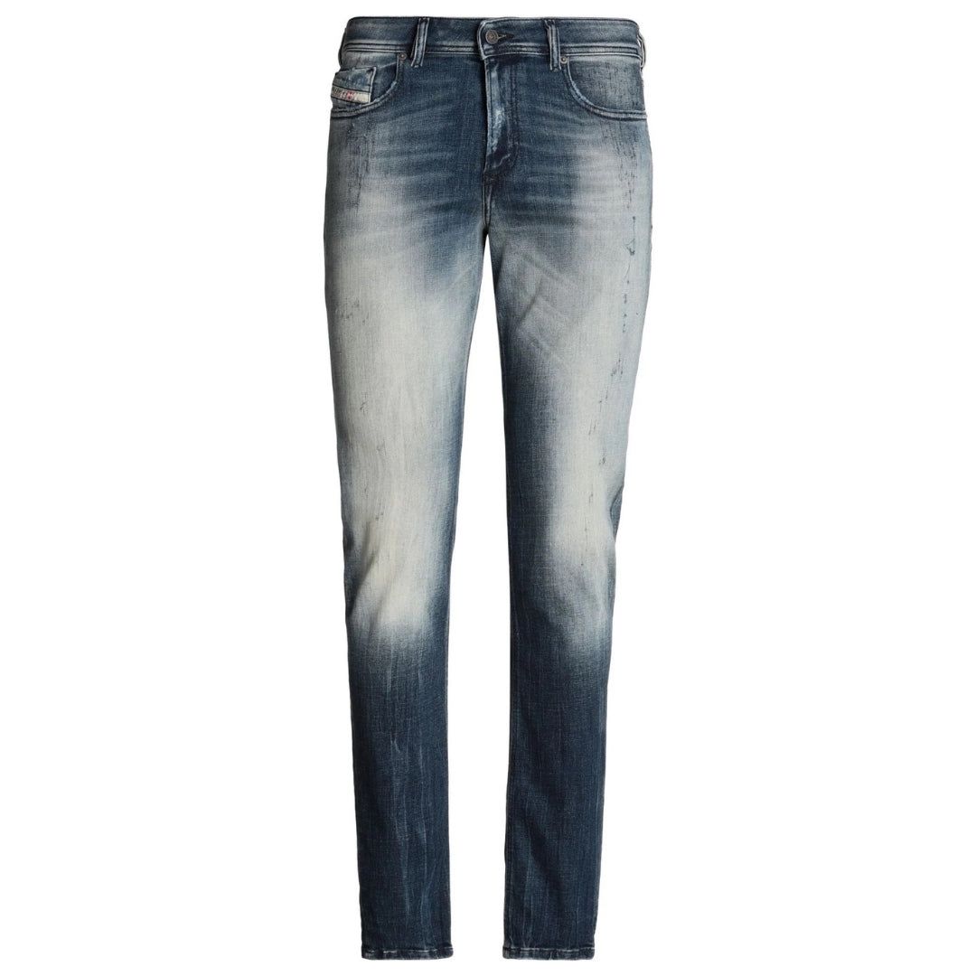 Slim Fit Jeans mit Stone-Wash-Effekt