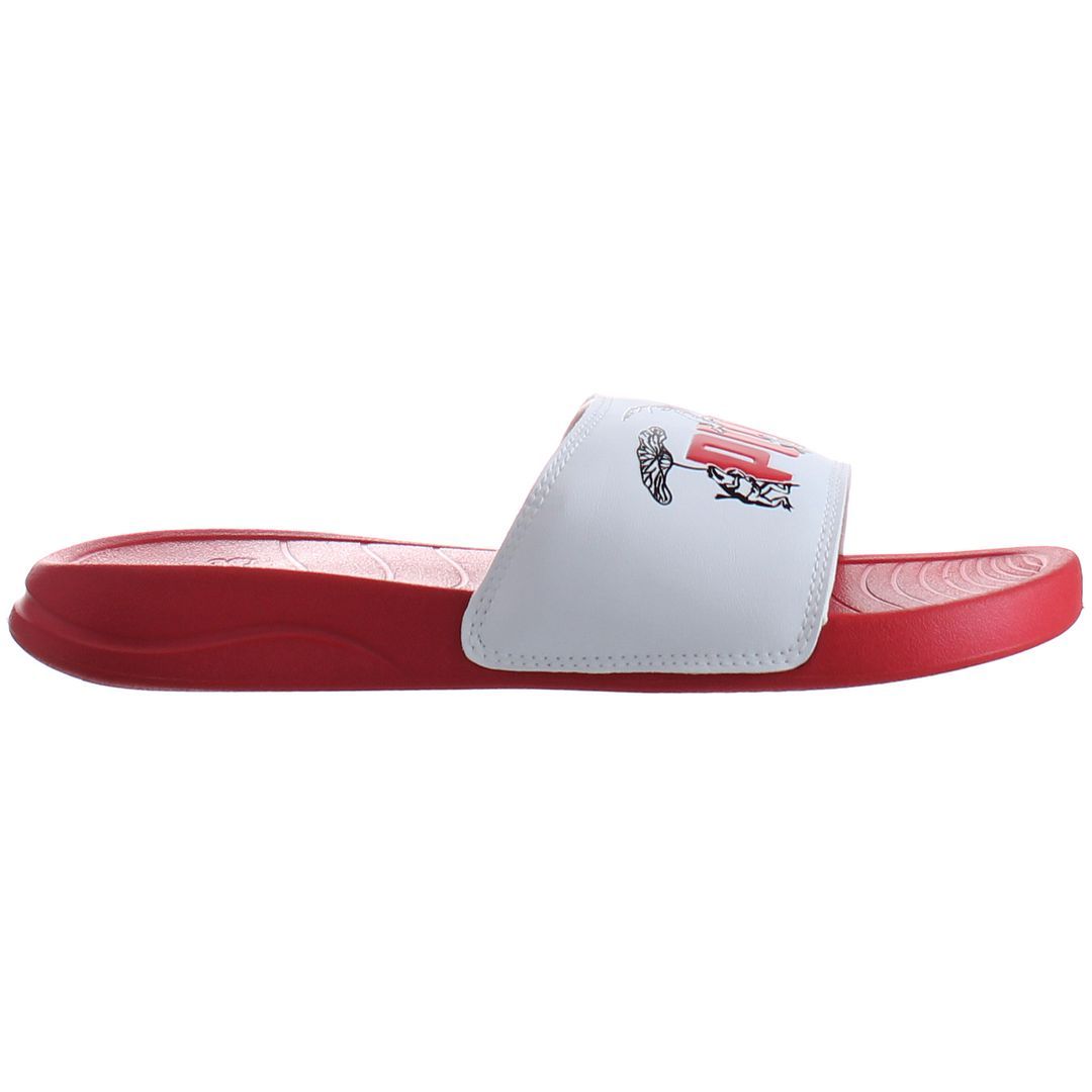 Sportliche Slipper mit Grafikdruck