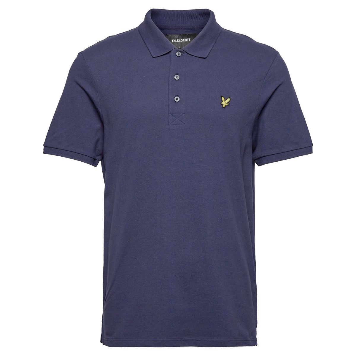 Klassisches einfarbiges Baumwoll-Poloshirt