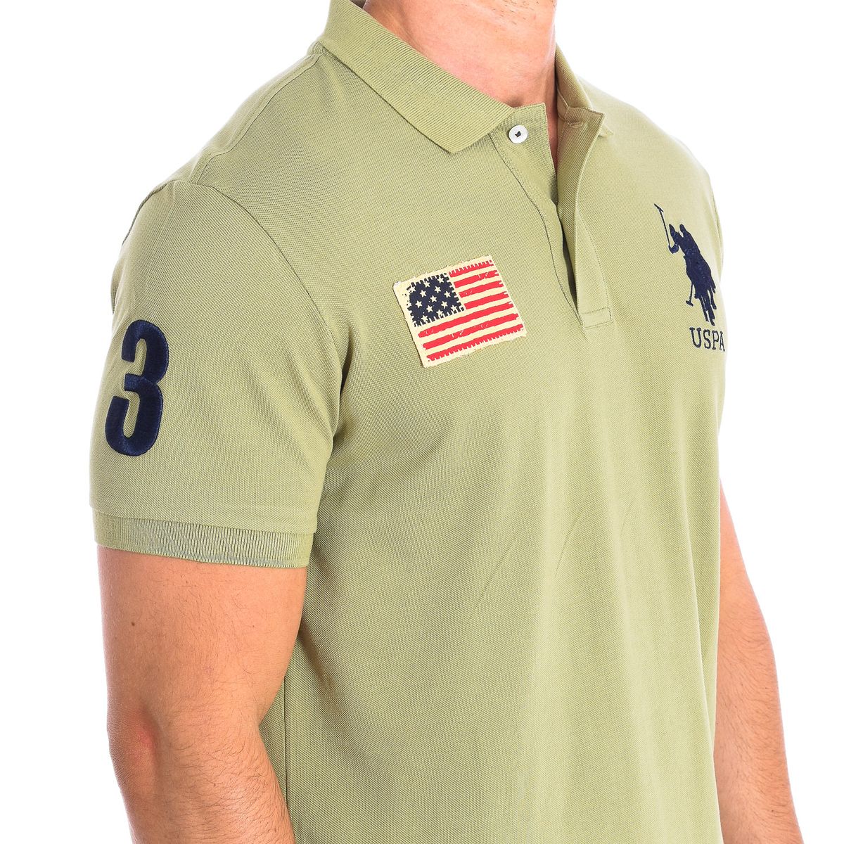 Sportliches Piqué-Poloshirt mit Aufnähern