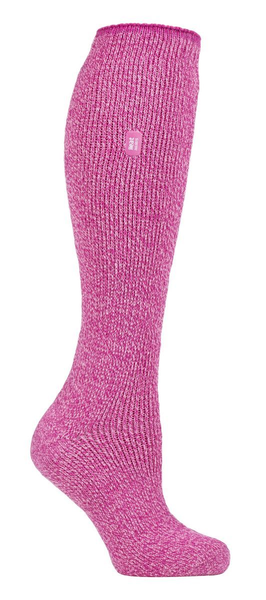 Heat Holders Damen-Thermosocken mit langem Bein, verstärkt, 2,9 TOG, Outdoor-Merinowolle-Thermosocken für den Winter, Rosa