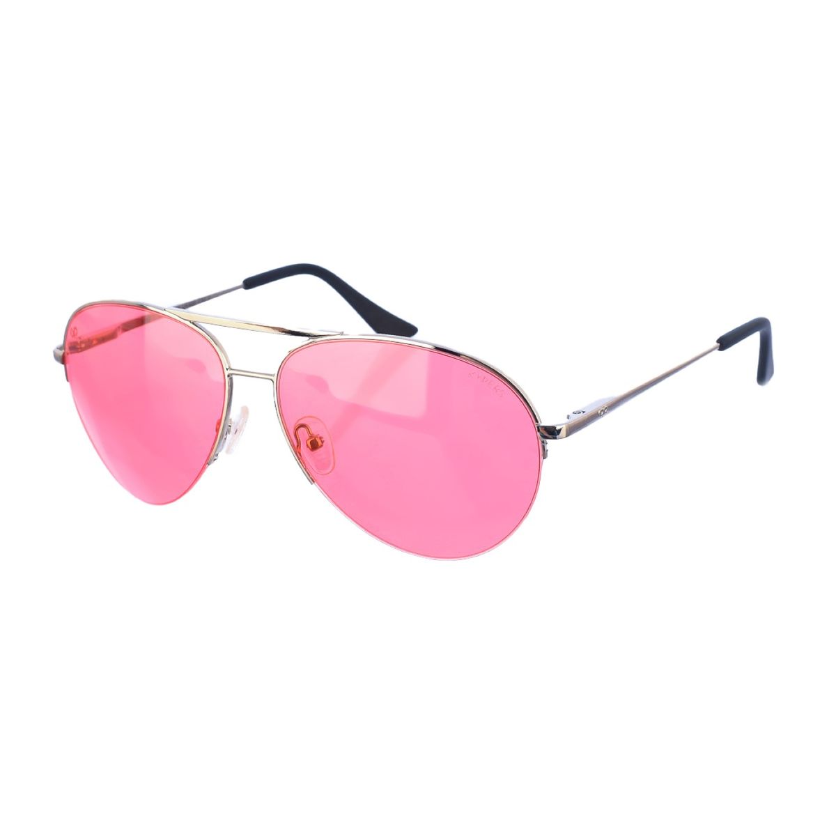 Metall-Pilotenbrille mit blauen Gläsern