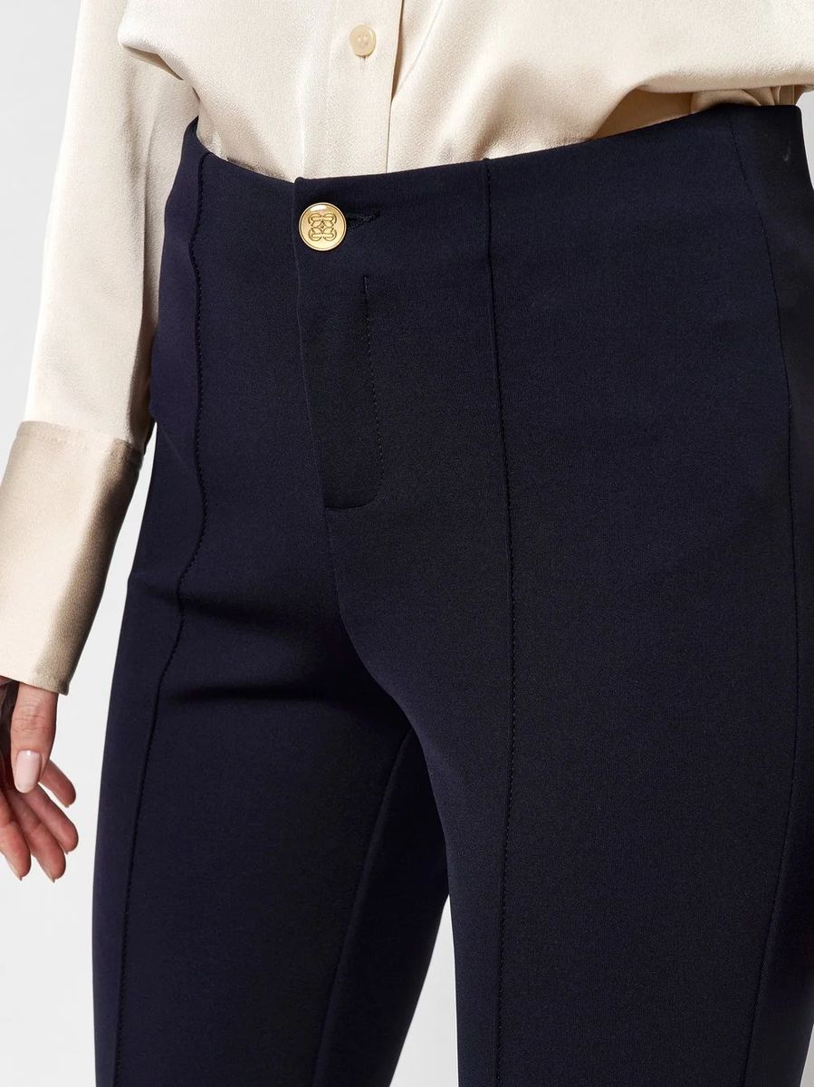 Slim Fit Scuba Bügelfaltenhose