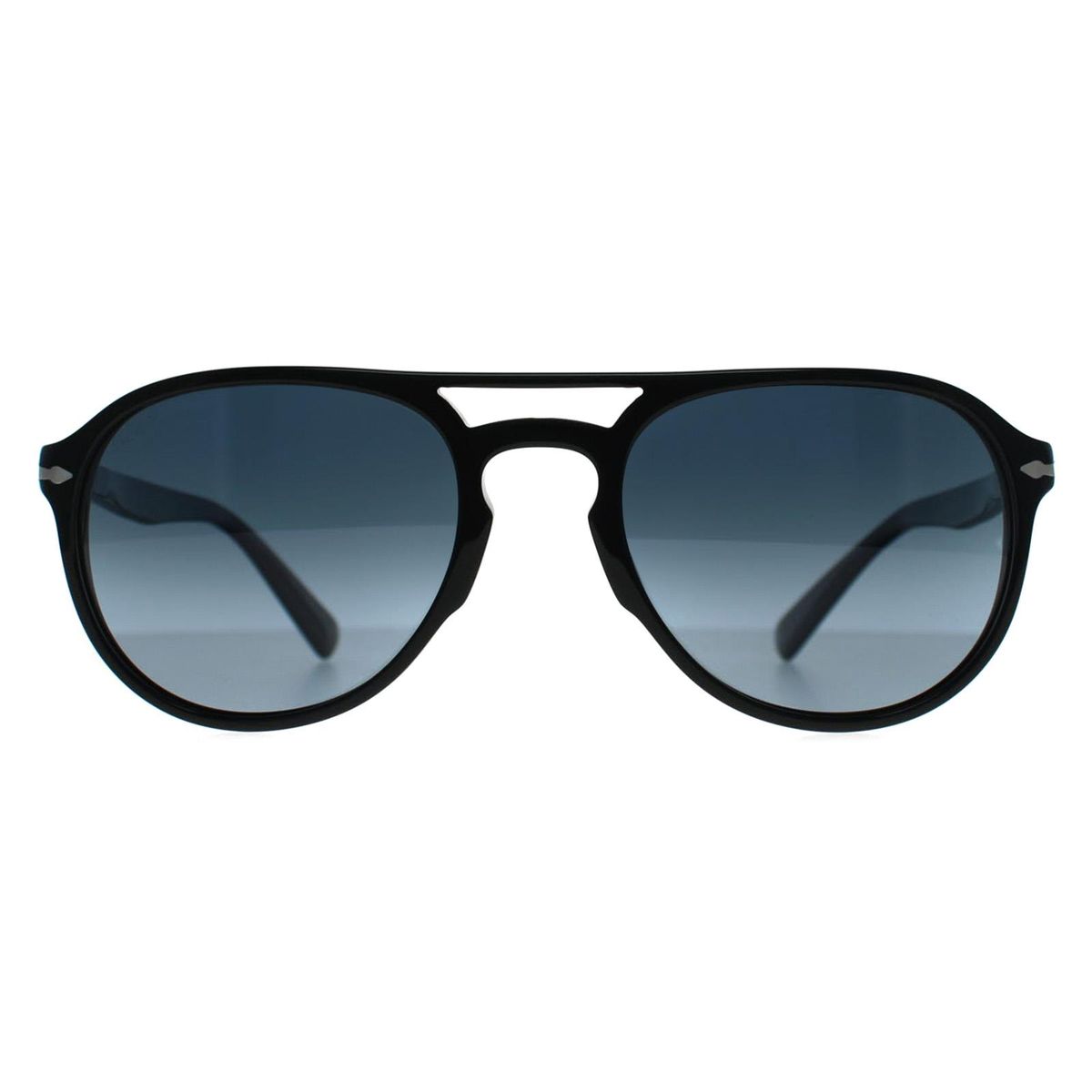 Aviator Sonnenbrille Schwarz Blau Verlauf