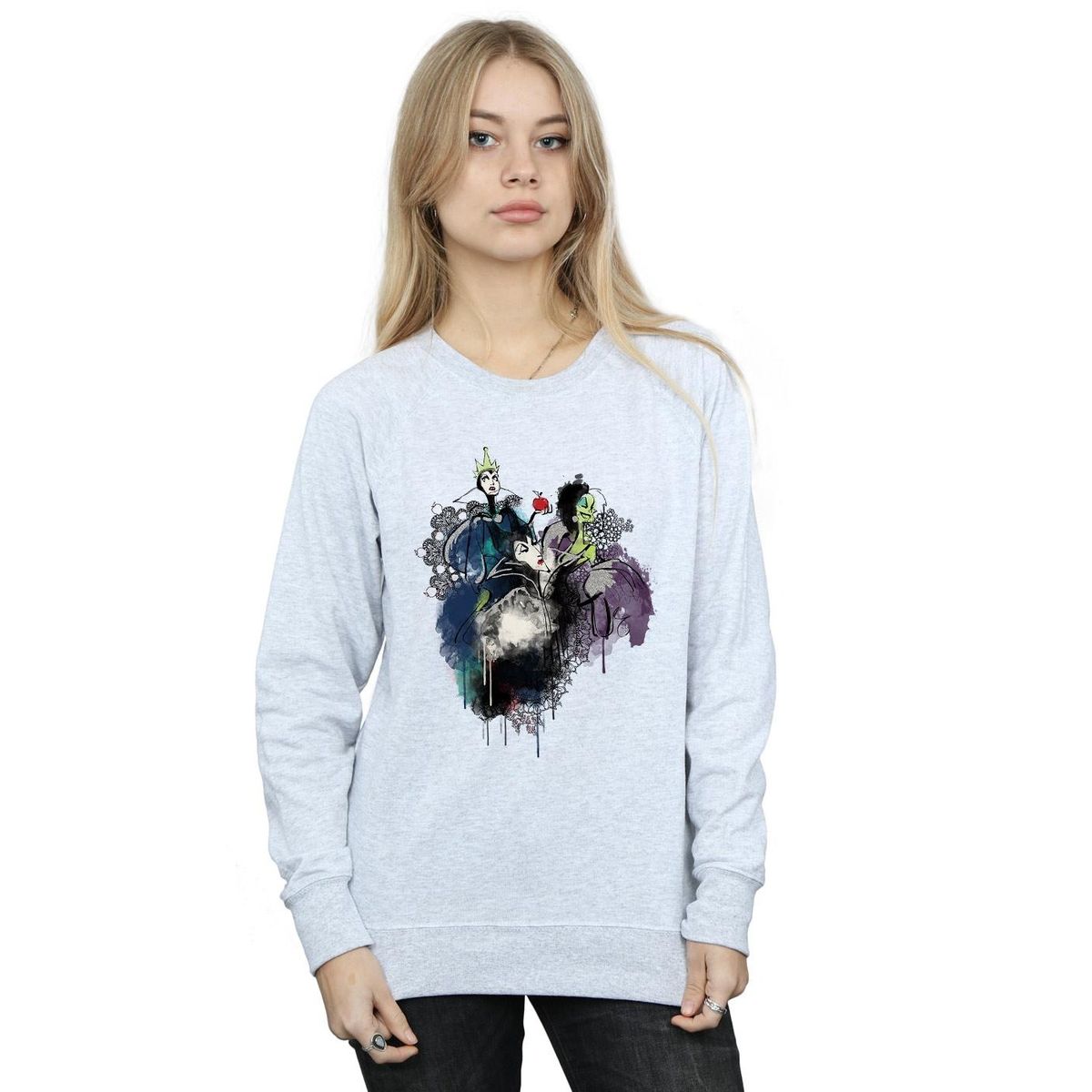 Sweatshirt mit Disney-Villains-Skizze