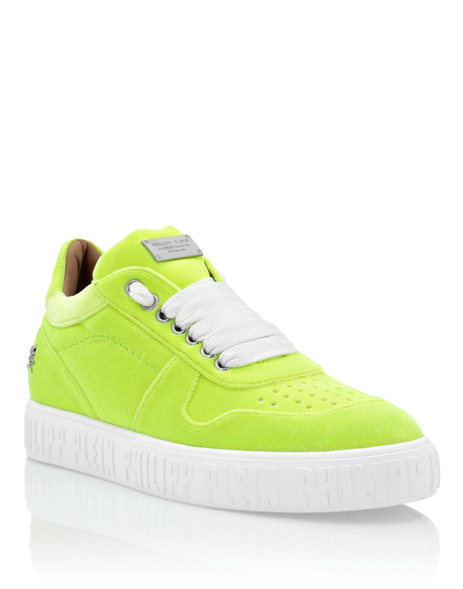Neon Wildleder Low-Top Mode-Sneakers