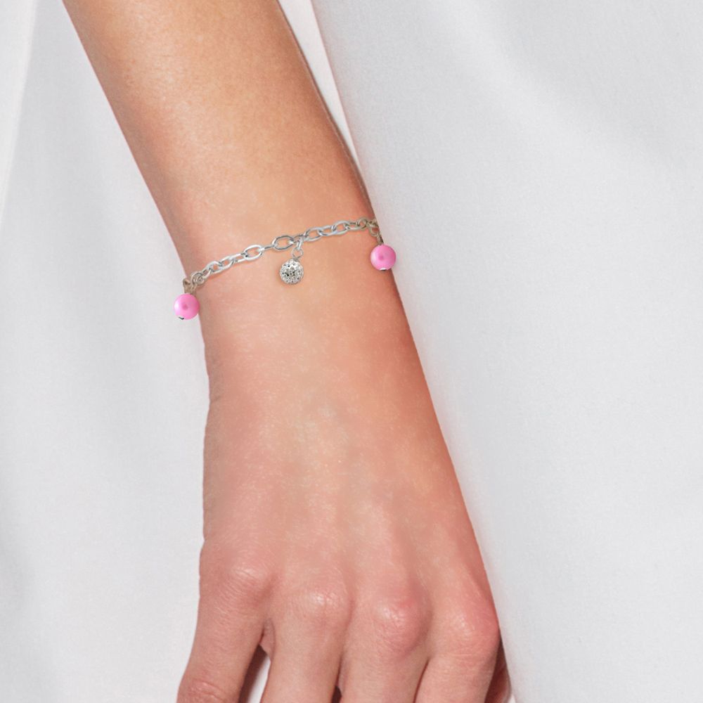 Armband mit Süßwasserperlen und Kristallen