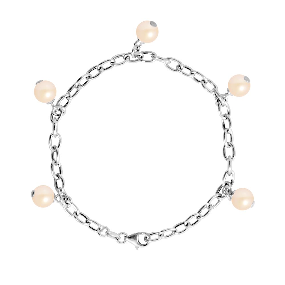Armband mit Süßwasserperlen und Kristallen