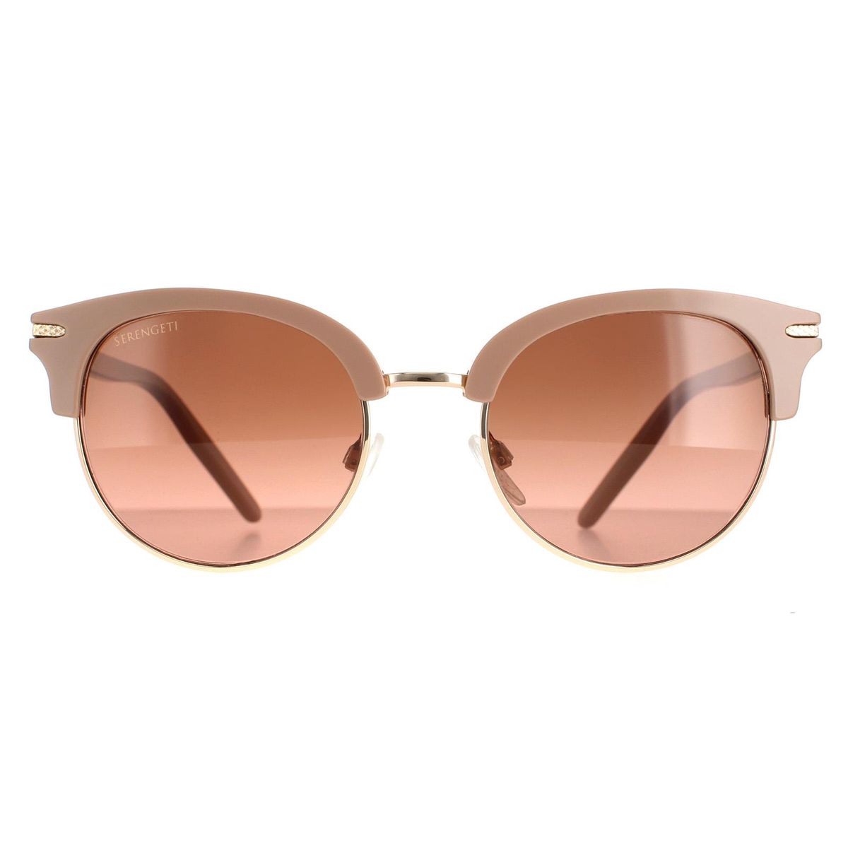Halbrandlose runde Sonnenbrille