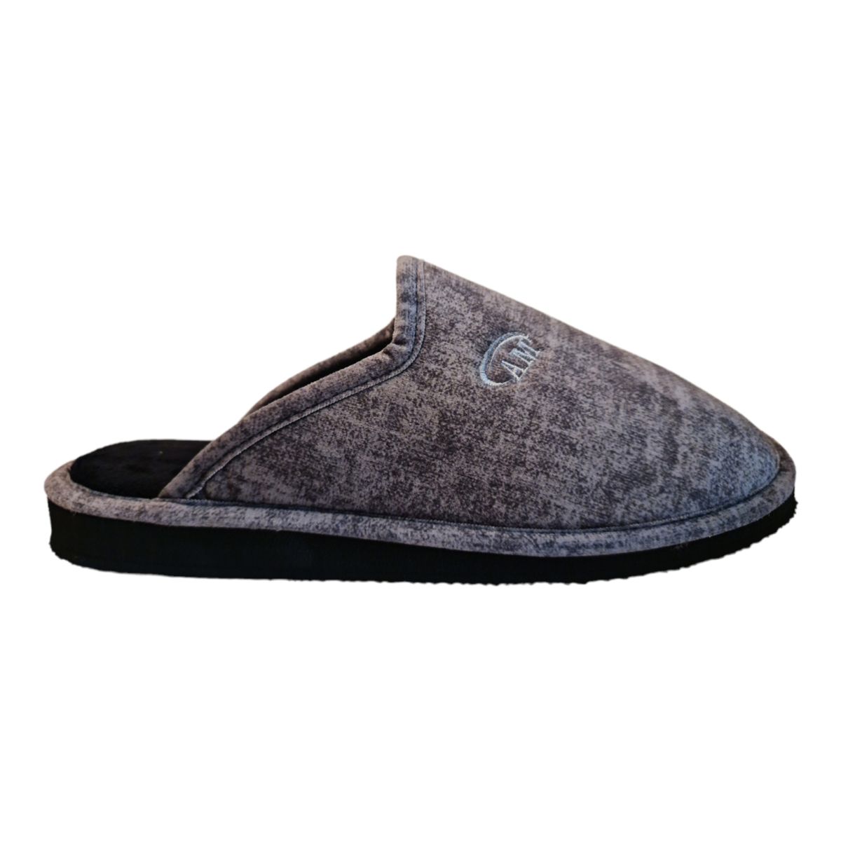 Herren Slipper Hausschuh in Grau