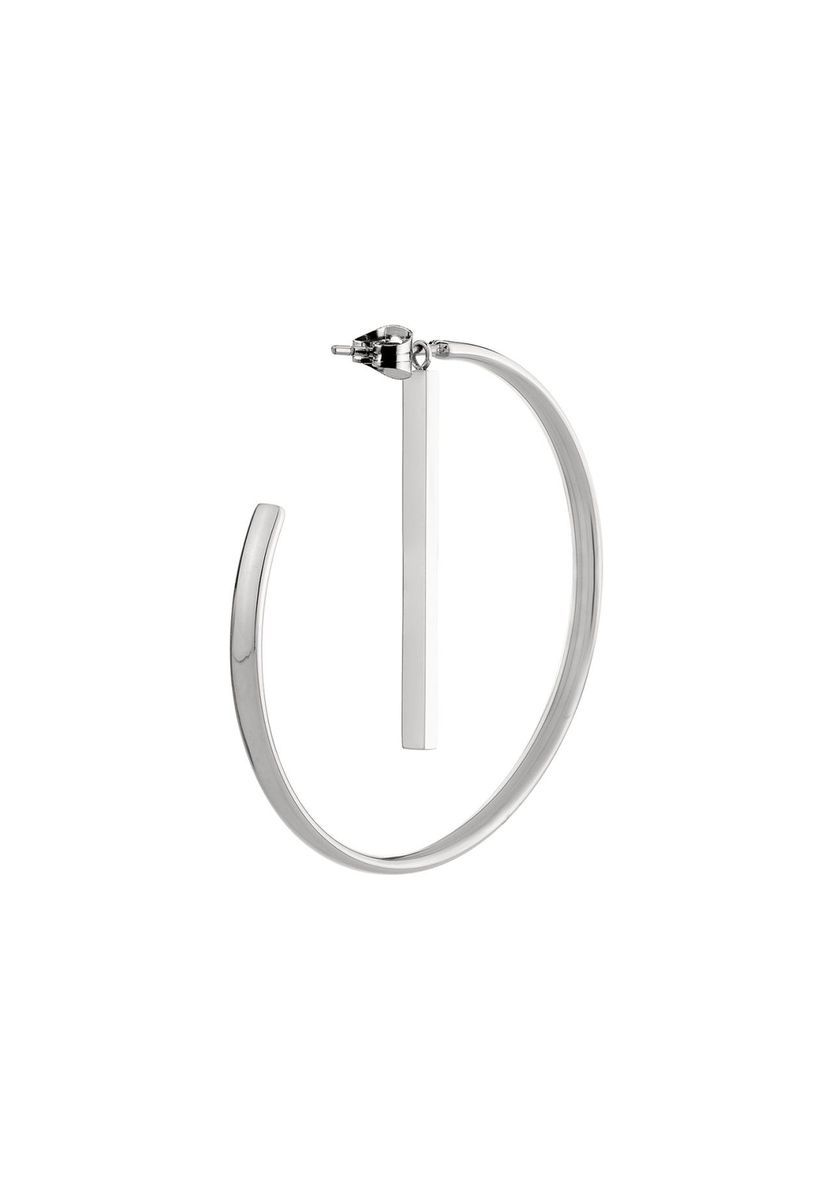 LIEBESKIND Damen Creolen "LJ-0256-E-43", Edelstahl, SILBER