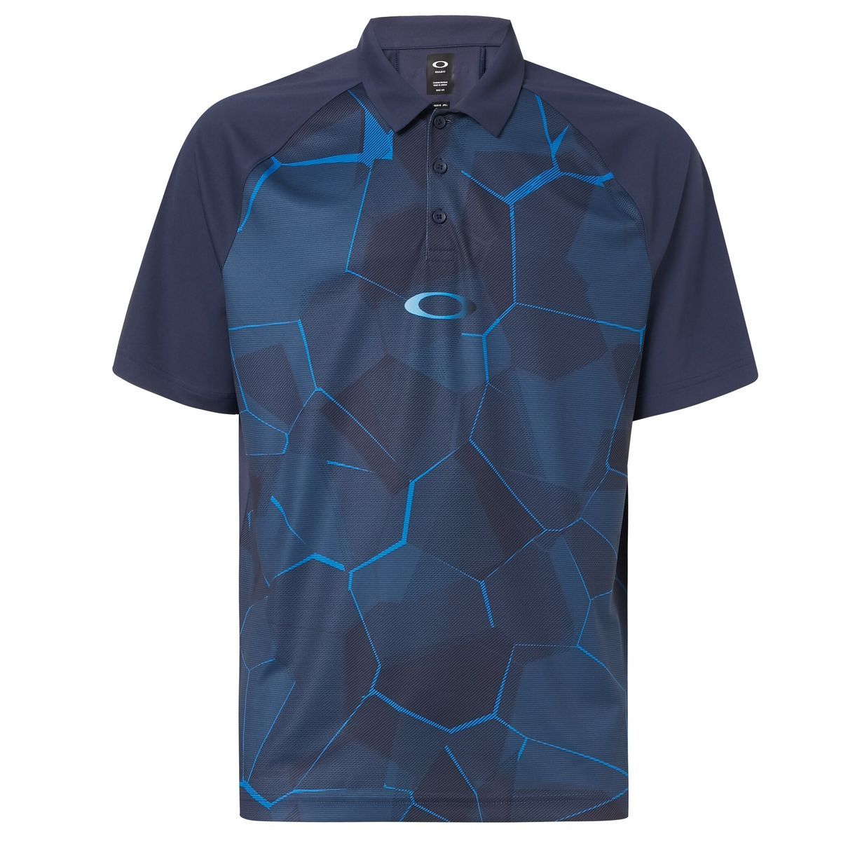 Herren Golf Poloshirt mit geometrischem Print