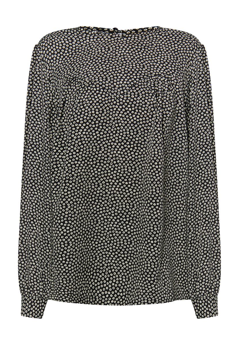 Langärmlige Bluse mit Blumenmuster