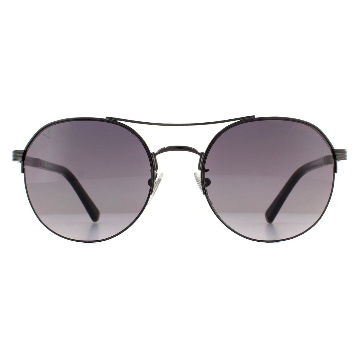 Runde Pilotenbrille Gunmetal-Gestell
