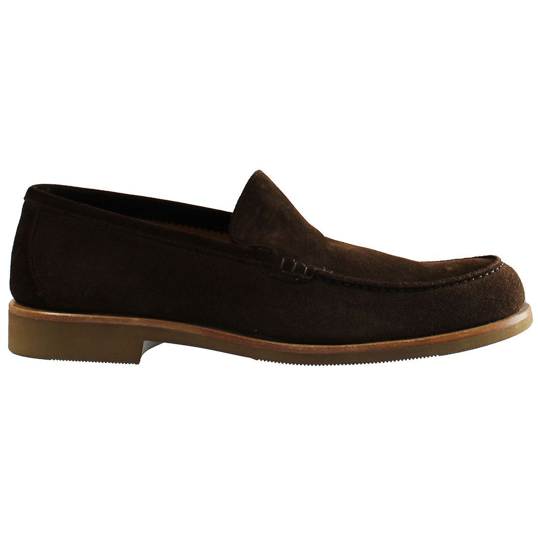 Herren braune Wildleder-Slipper