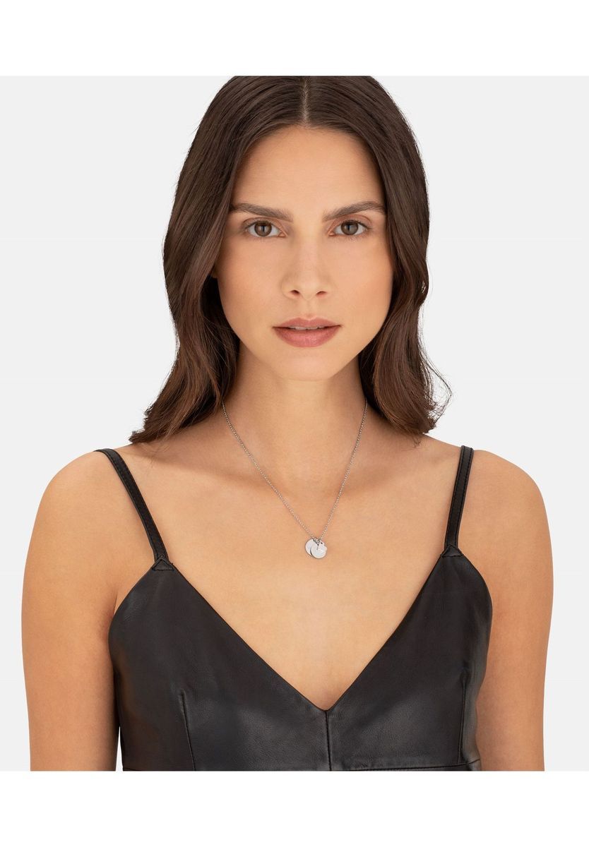 LIEBESKIND Damen Kette mit Anhänger "LJ-0518-N-45", Edelstahl, silber