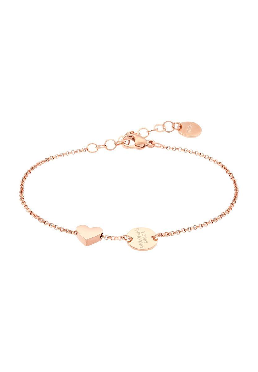LIEBESKIND Damen Armband "LJ-0523-B-20", Edelstahl, roségold