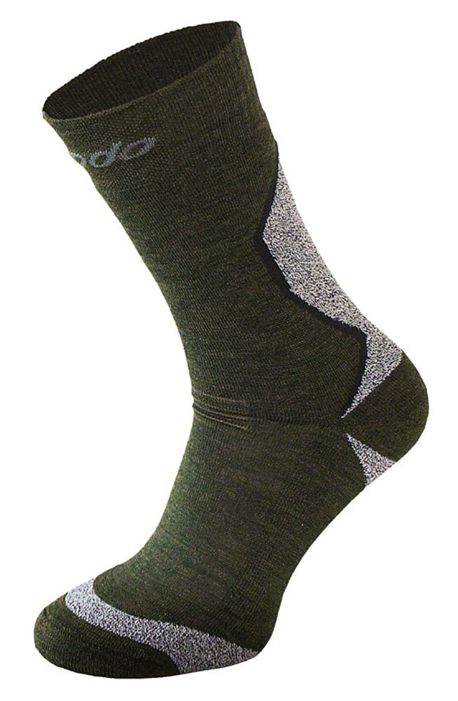 COMODO - Chaussettes Chaudes Laine Merinos 1 Paire Hiver Homme Femme - Vert Kaki