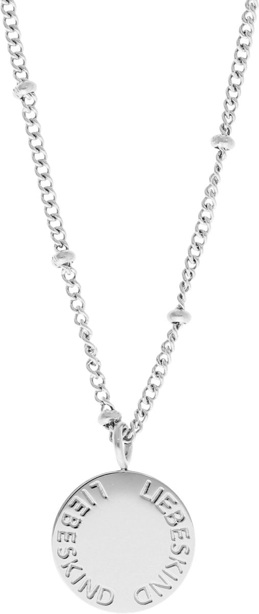 LIEBESKIND Damen Kette mit Anhänger "LJ-0582-N-46", Edelstahl, silber