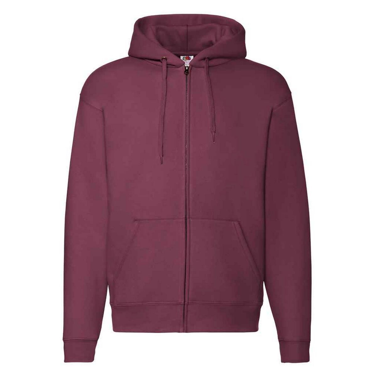 Fruit of the Loom - "Premium" Hoodie mit durchgehendem Reißverschluss für Herren/Damen Unisex (Burgunderrot)