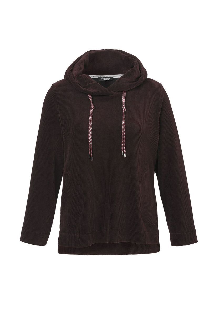 Cord-Hoodie mit Kordelzugdetail