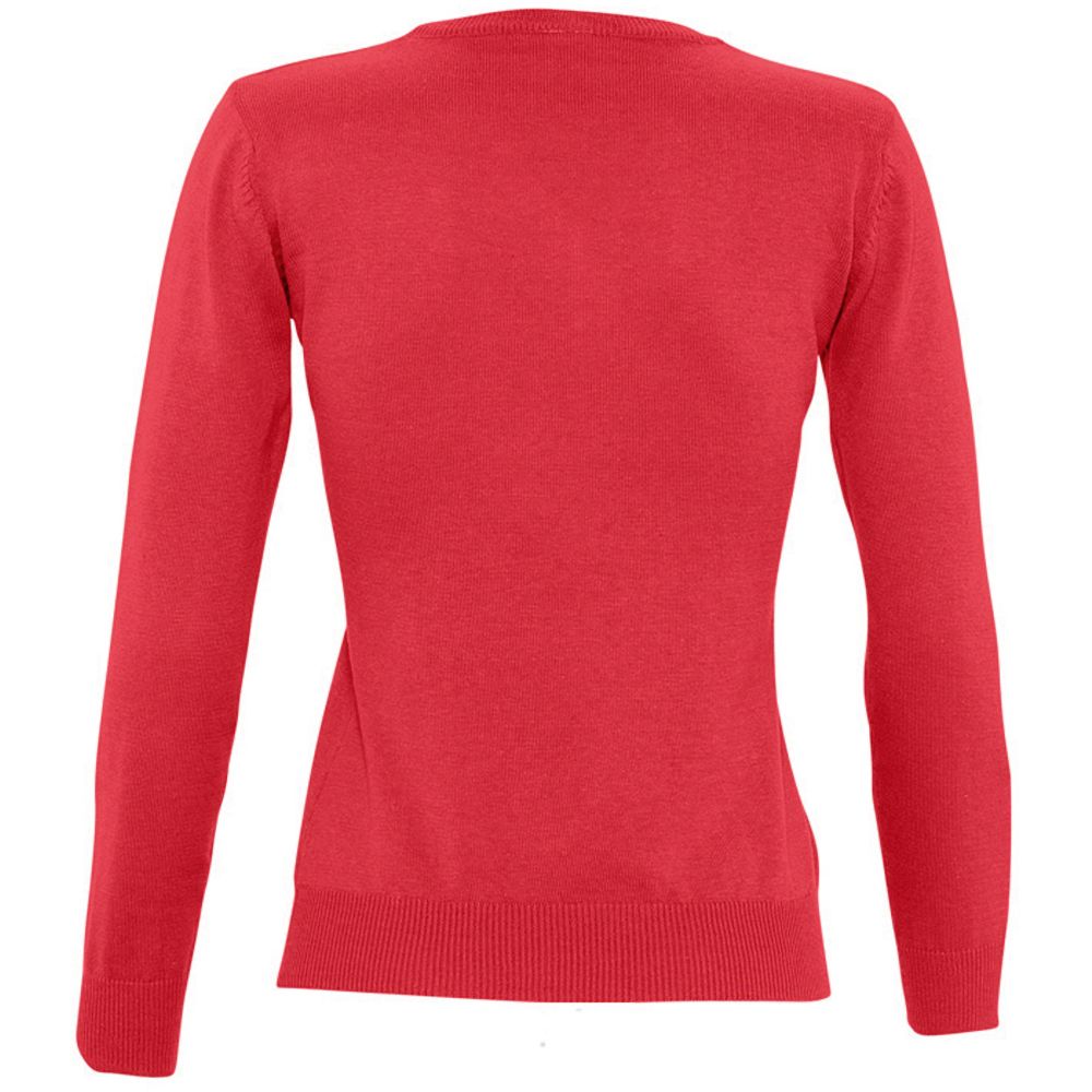 Klassischer Feinstrickpullover mit V-Ausschnitt