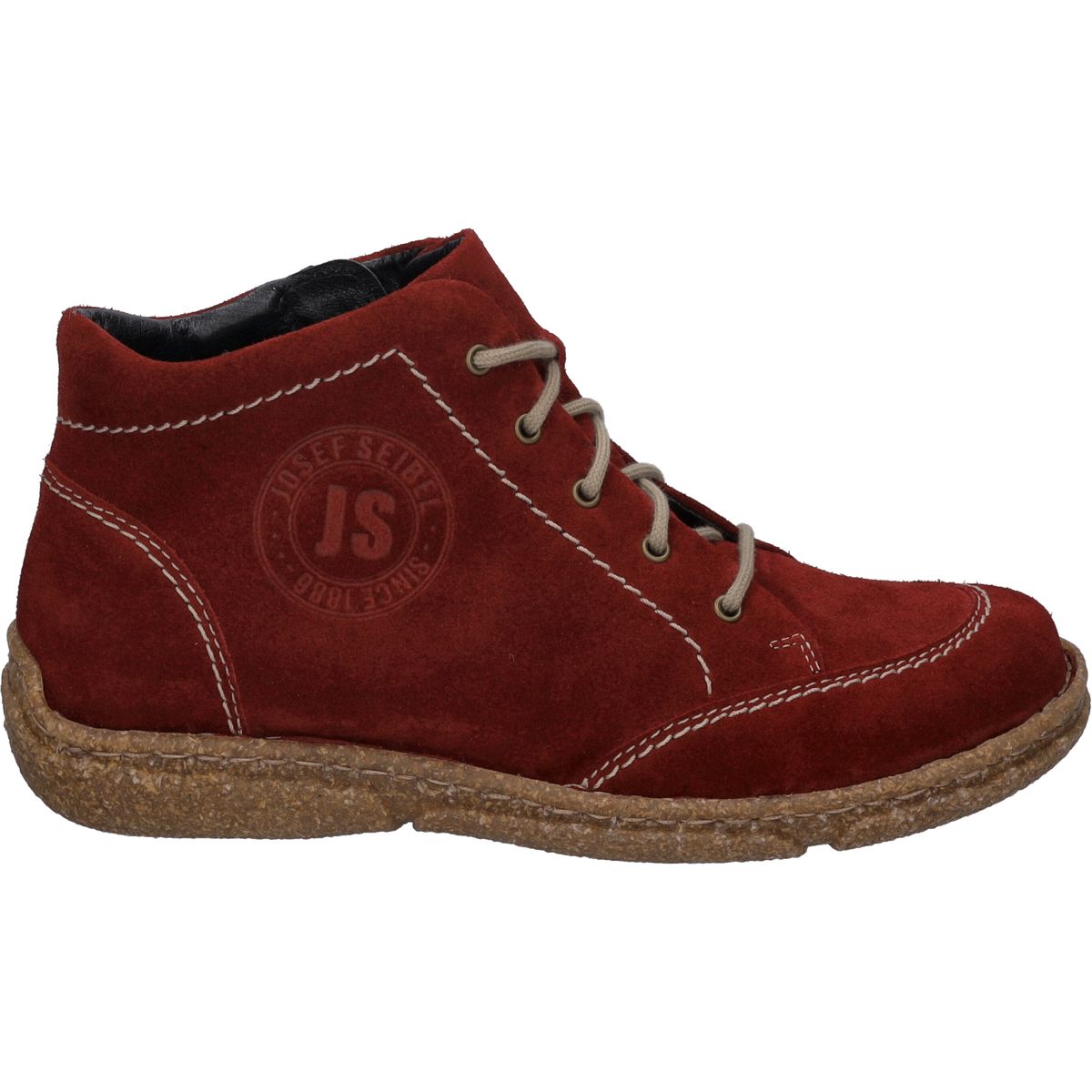 Schnürstiefeletten aus Wildleder