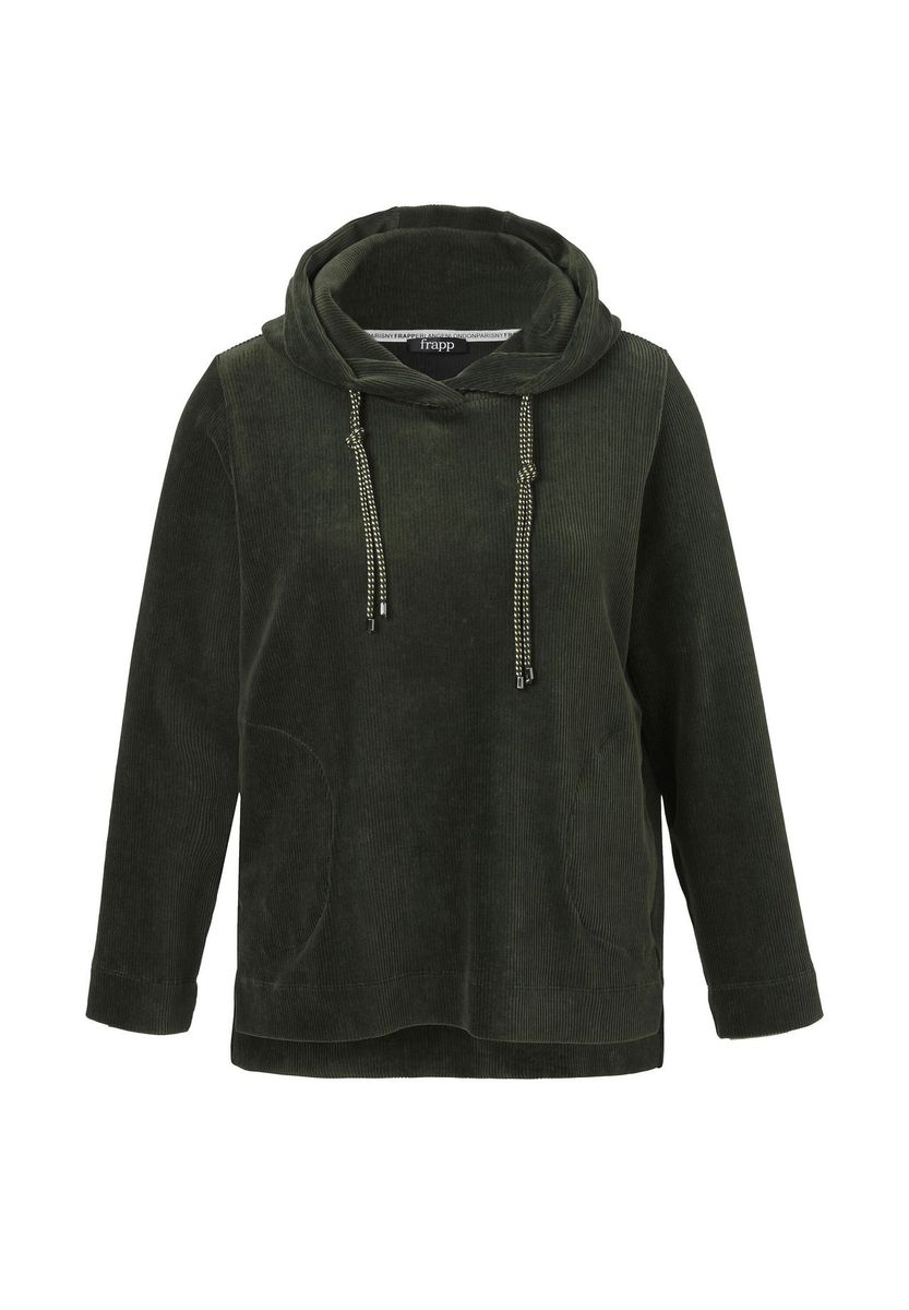 Cord-Hoodie mit Kordelzugdetail