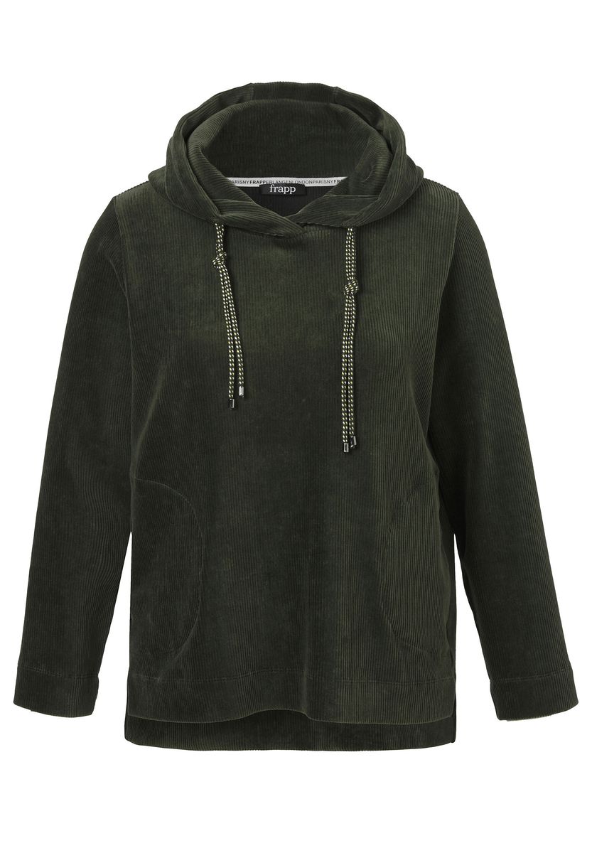 Cord-Hoodie mit Kordelzugdetail