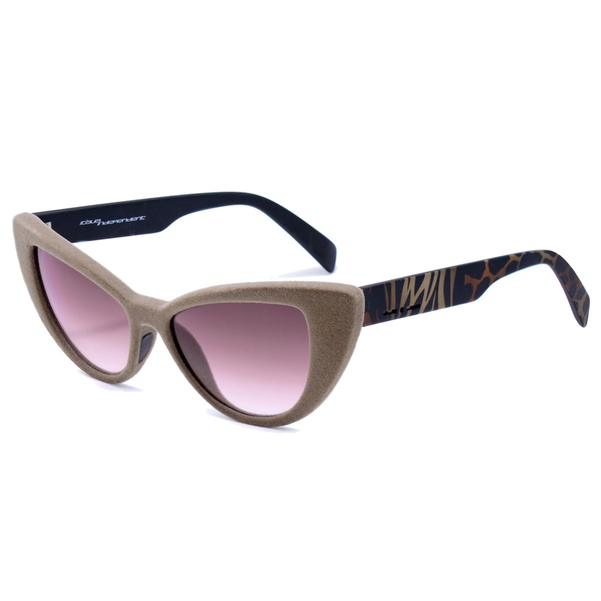Damen Cat-Eye Sonnenbrille Zebra-Print