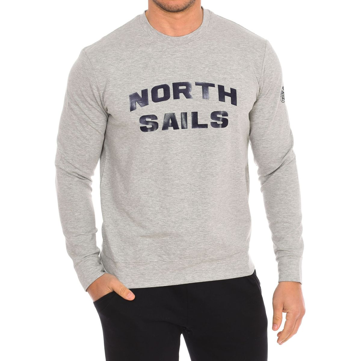 Langärmeliges Sweatshirt mit Rundhalsausschnitt