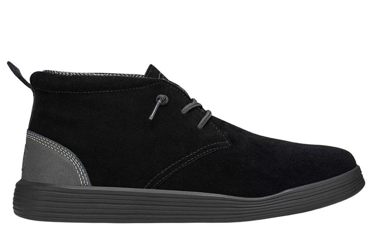 HEYDUDE Jo Wildleder Herrenstiefel Jet Black