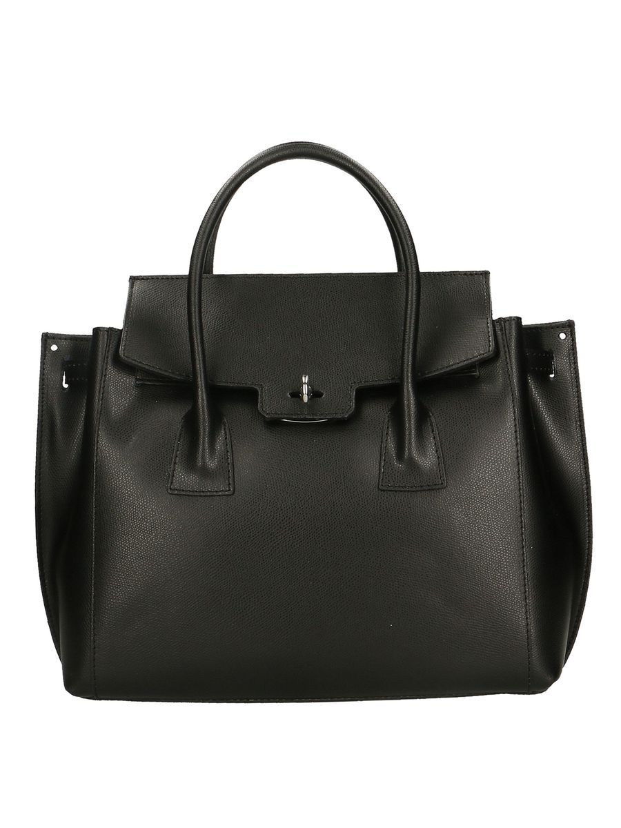 Strukturierte Handtasche aus Leder