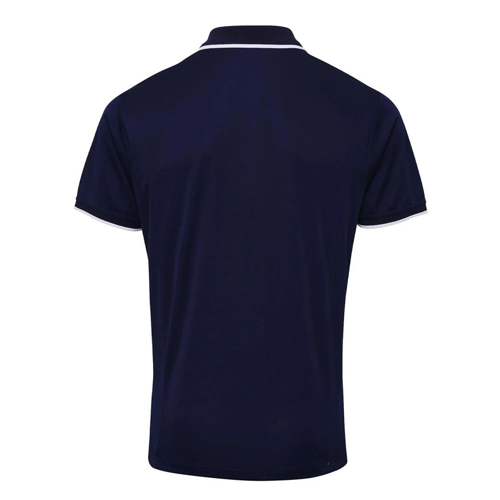Piqué-Poloshirt mit Kontraststreifen