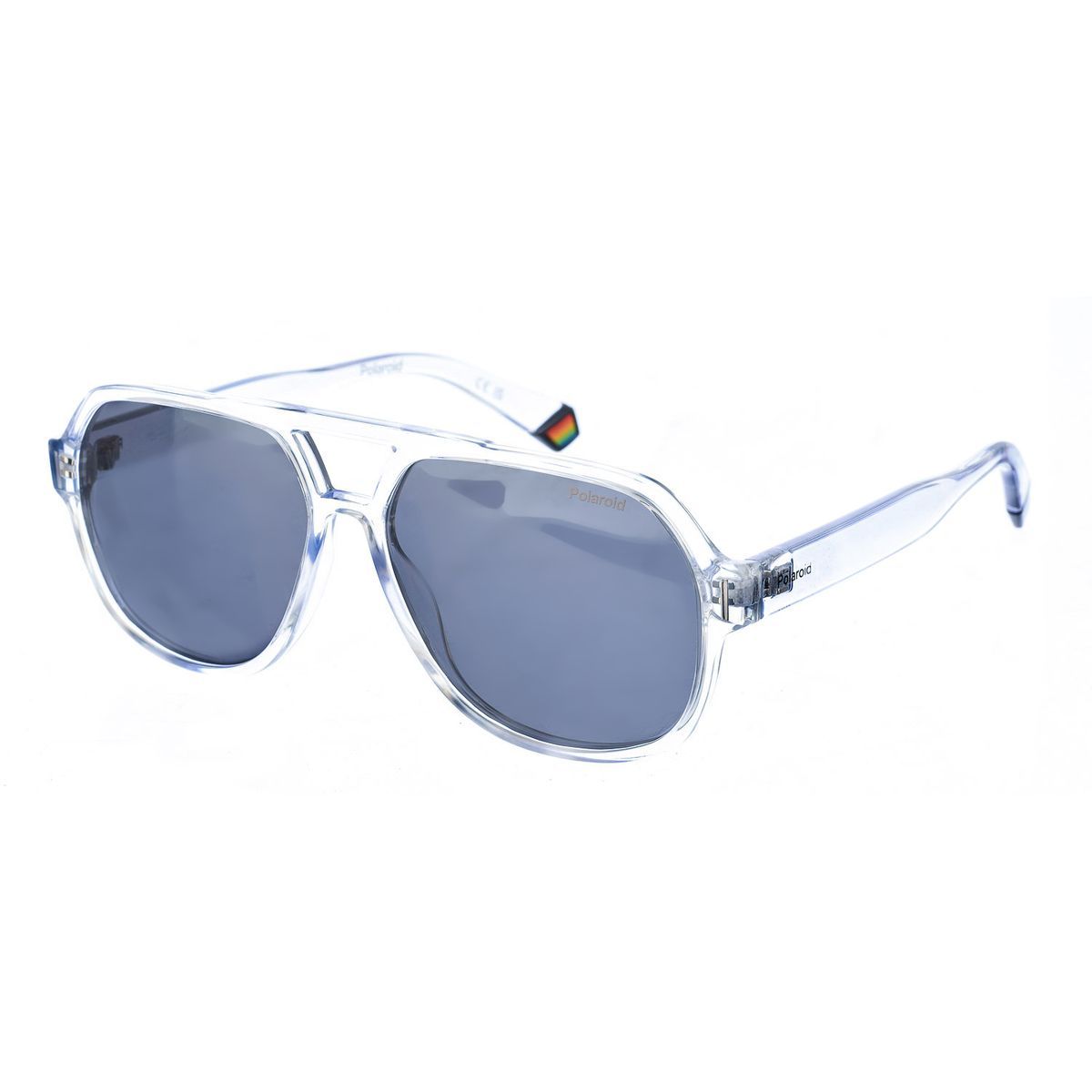 Pilotenbrille mit klarem Rahmen