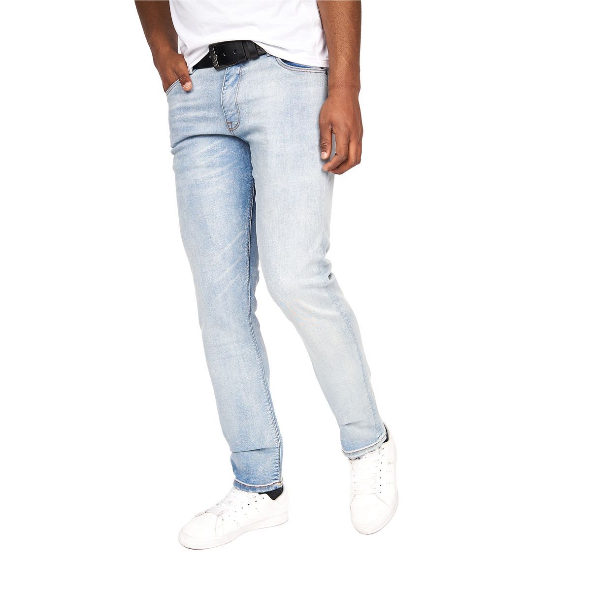 Herren Slim Fit Jeans mit heller Waschung