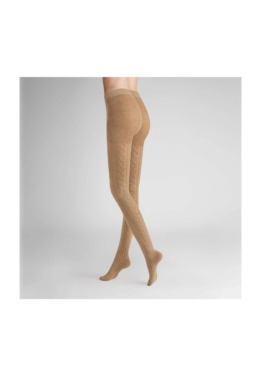 Winterstrumpfhose mit Zopfmuster