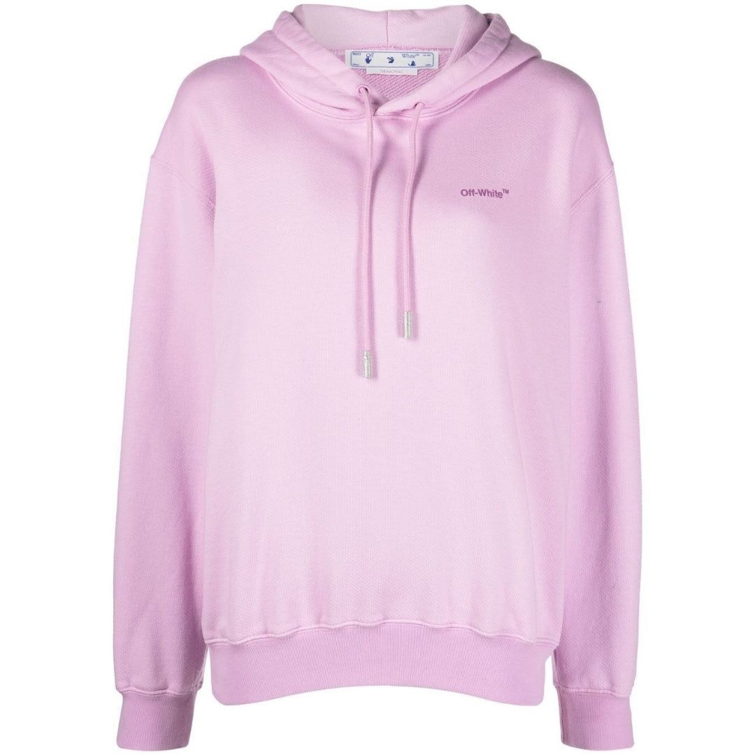 Lila Kapuzenpullover mit regulärer Passform