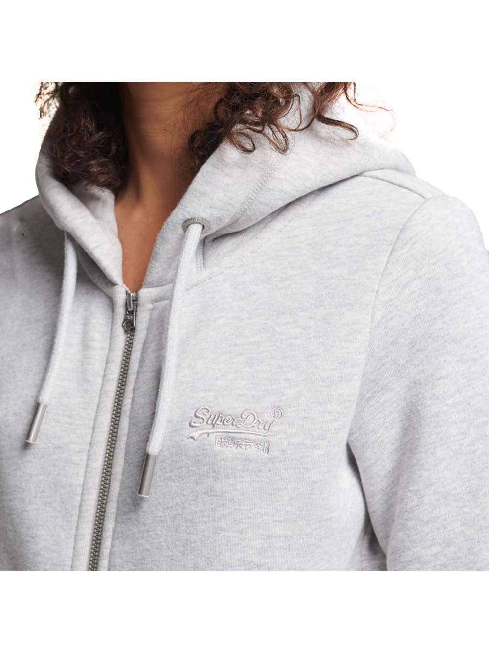 Kapuzenjacke mit Vintage-Sticklogo