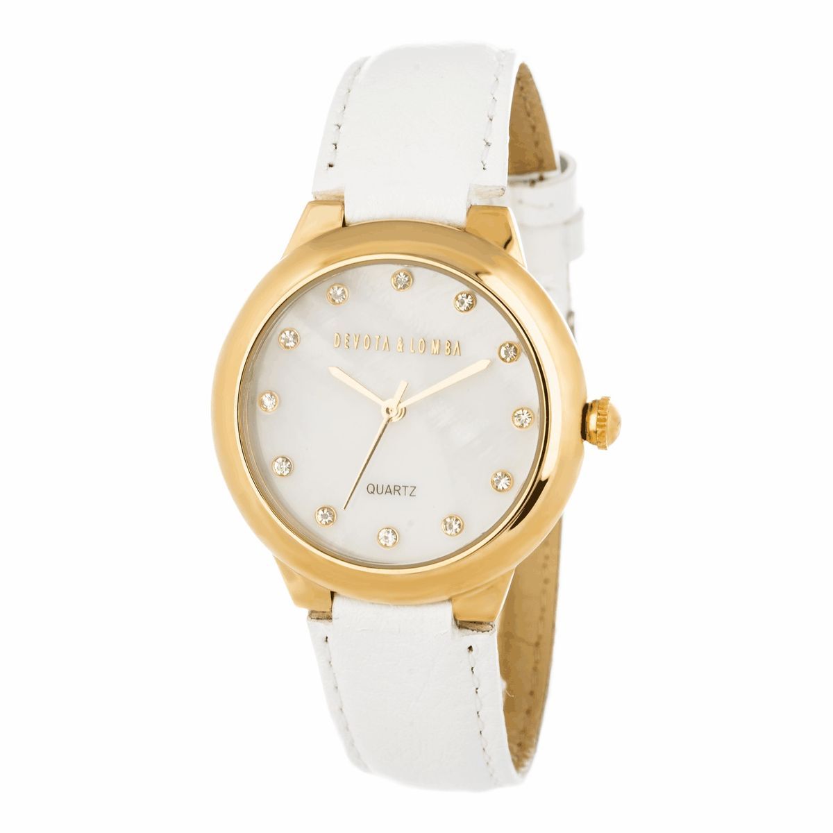 Elegante goldfarbene Damenuhr