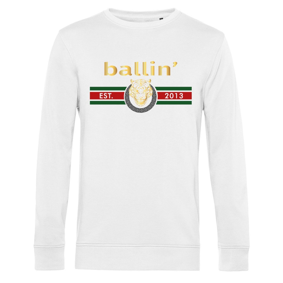 Sweatshirt mit Tigergrafik und Rundhalsausschnitt