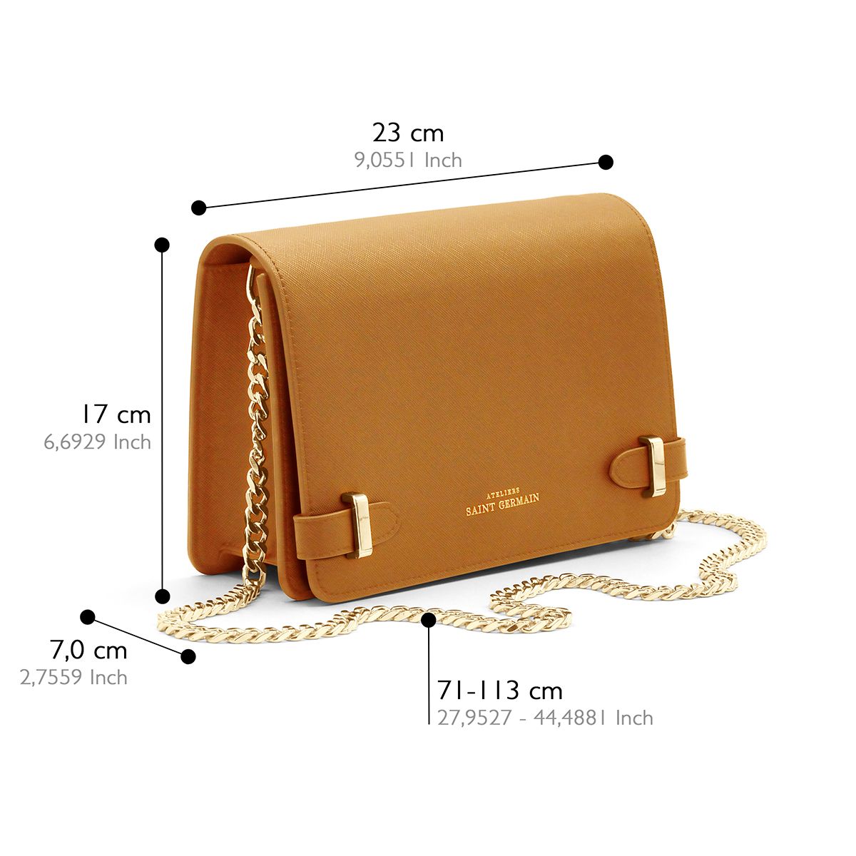 Strukturierte Saffiano-Leder Tasche