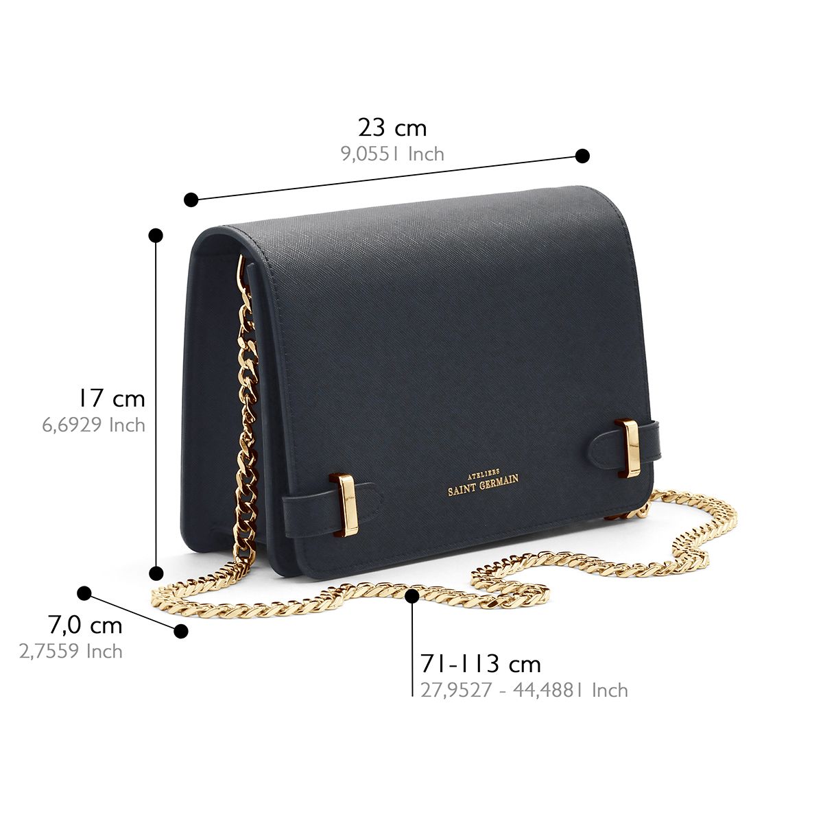 Strukturierte Saffiano-Leder Tasche