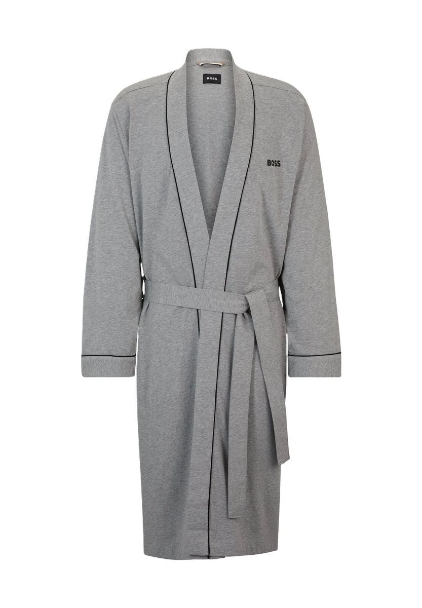 Herren Morgenmantel aus Baumwollfrottee mit Logo