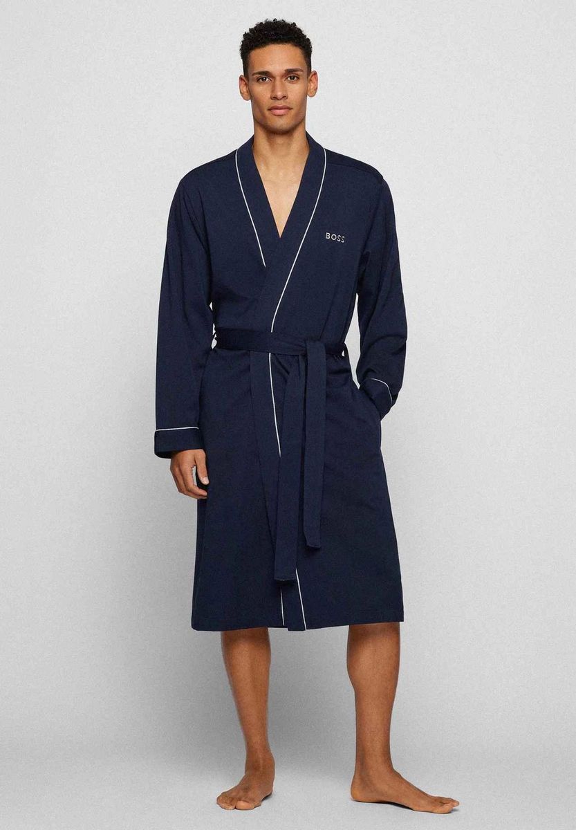 Herren-Bademantel aus Baumwolle mit Logo