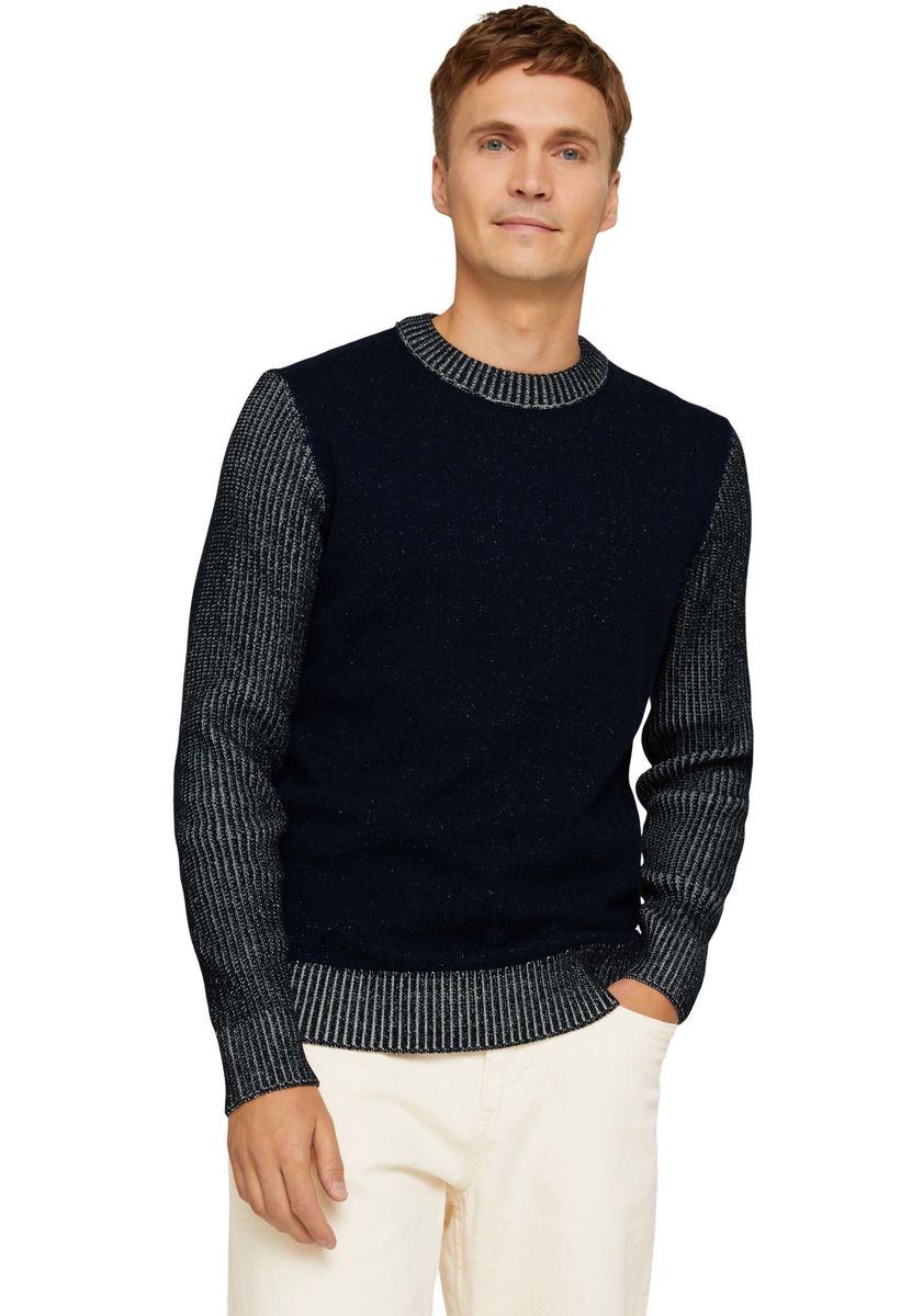 Herren Strickpullover mit Rundhalsausschnitt
