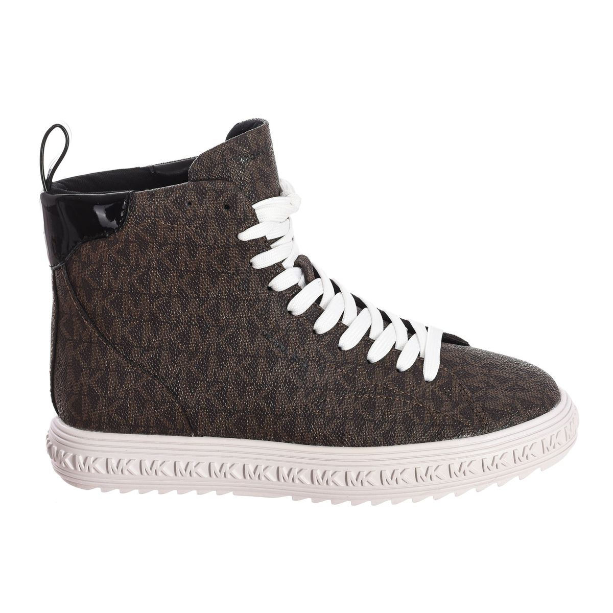 High-Top-Sneaker mit Monogramm-Muster