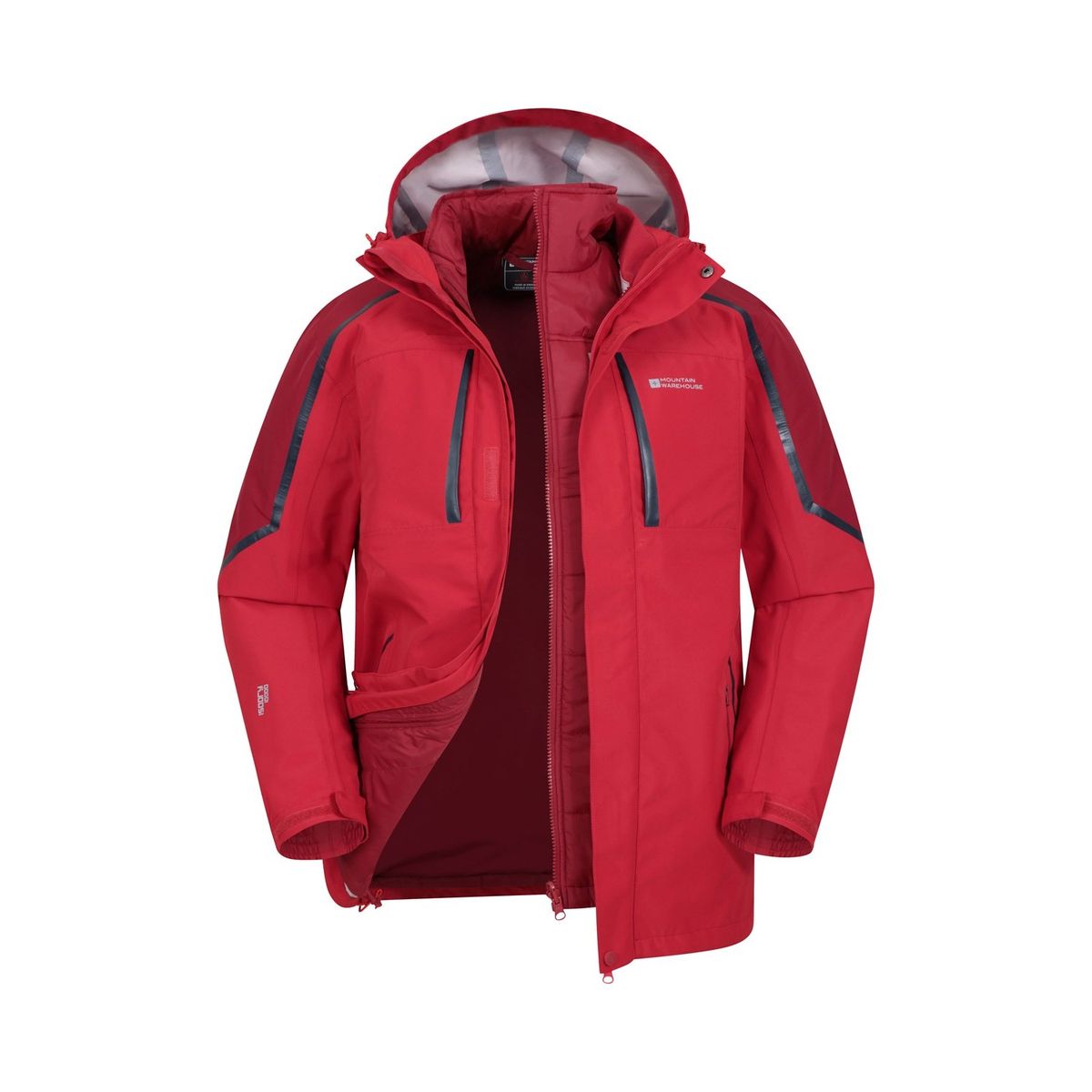 Herren 3-in-1 Wattierte Jacke